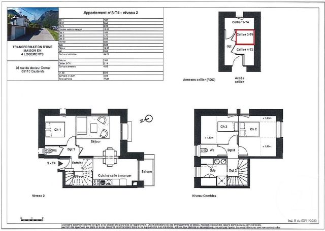 Afficher la photo en grand Appartement F4 à vendre - 4 pièces - 64.29 m2 - CAUTERETS - 65 - MIDI-PYRENEES - Century 21 L'Immobilière Des Gaves