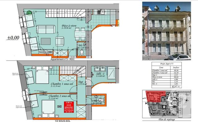 Appartement F3 à vendre - 3 pièces - 65.45 m2 - CAUTERETS - 65 - MIDI-PYRENEES - Century 21 L'Immobilière Des Gaves
