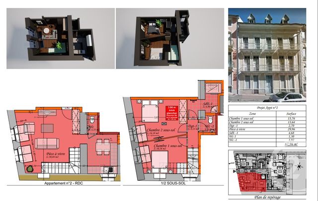 Appartement F3 à vendre - 3 pièces - 59.08 m2 - CAUTERETS - 65 - MIDI-PYRENEES - Century 21 L'Immobilière Des Gaves