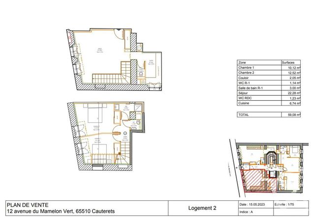 Appartement F3 à vendre - 3 pièces - 59.08 m2 - CAUTERETS - 65 - MIDI-PYRENEES - Century 21 L'Immobilière Des Gaves