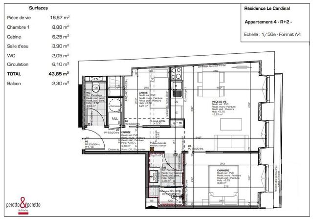 Appartement F2 à vendre - 3 pièces - 43.85 m2 - CAUTERETS - 65 - MIDI-PYRENEES - Century 21 L'Immobilière Des Gaves