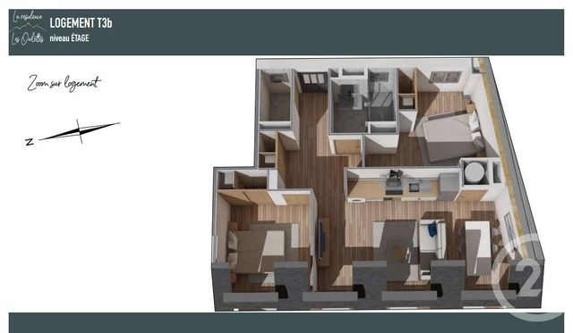 Appartement F3 à vendre - 3 pièces - 52.99 m2 - CAUTERETS - 65 - MIDI-PYRENEES - Century 21 L'Immobilière Des Gaves